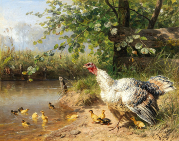Карл Ютц I. Непослушные дети. Холст, масло. 38х48. 1886. Частное собрание.