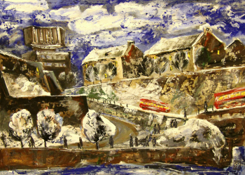 Антонинов Владимир Никодимович. Нарва. Картон, акварель, темпера, масло. 1988. Музей-мастерская современного искусства имени Владимира Антонинова.