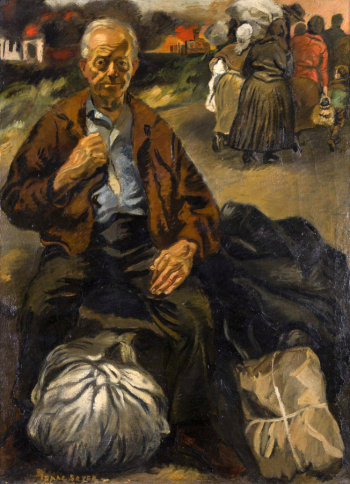 Айзек Сойер. Беженец. Холст, масло. 81,2х60,7. 20 век. Частное собрание.