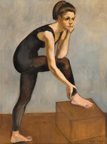 Айзек Сойер. Танцовщица. Холст, масло. 82х61,2. 1950. Частное собрание.