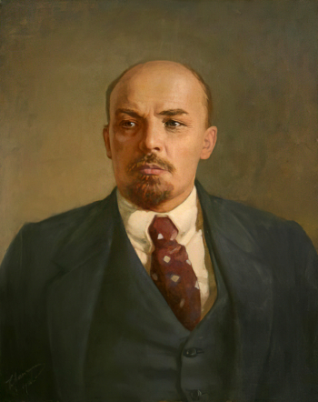 Аккуратов Константин Васильевич. Портрет В.И.Ленина. Холст, масло. 100х80. 1956. Центральный военно-морской музей имени императора Петра Великого.