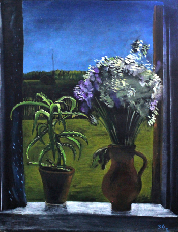 Рублёв Георгий Иосифович. Лунная ночь. Холст, масло. 89х70. 1934. Липецкий областной краеведческий музей.