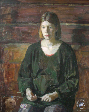Грищенко Юрий Афанасьевич. Портрет дочери. Холст, масло. 80х65. 1998. Авторское собрание.