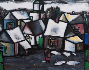 Новиков Алексей Иванович. В Зарайске. Холст, масло. 80х100. 2009. Тульский музей изобразительных искусств.