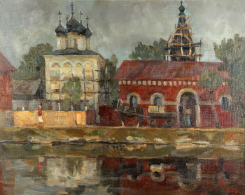 Селиверстов Сергей Васильевич. Город Белозерск - русская Венеция. Холст, масло. 80х100. 1997. Челябинский государственный музей изобразительных искусств.