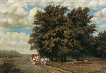 Ознобишин Егор Андреевич. Пейзаж. Холст, масло. 41х50. 1871. Государственный музей искусств Грузии.
