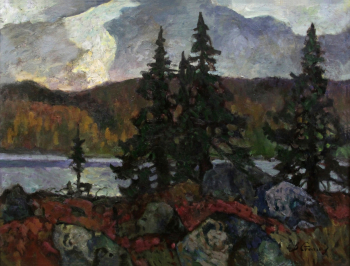 Степанов Вадим Дмитриевич. В горах (Хибины). Холст, масло. 64х85. 1985. Мытищинская галерея искусств.