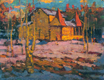 Беликов Василий Матвеевич. Весна. Картон, масло. 44х56. 1981. Собственность семьи художника.