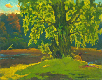 Беликов Василий Матвеевич. Утро. Холст, масло. 44х57. 1978. Собственность семьи художника.