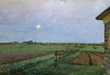 Румянцев Александр Яковлевич. Холмогоры. Дорога. Холст, масло. 62х90. 1948. Художественная культура Русского Севера.