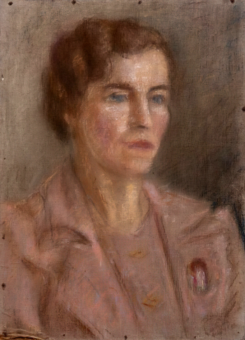 Левина Елена Яковлевна. Портрет Волковой. Холст, масло. 55х40. 20 век. Государственный музейно-выставочный центр РОСИЗО.