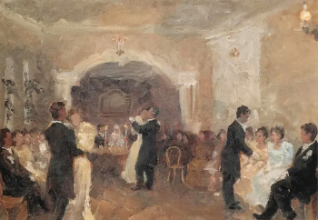 Куликов Иван Семёнович. Купеческий бал. Холст, масло. 1899. Муромский историко-художественный музей.