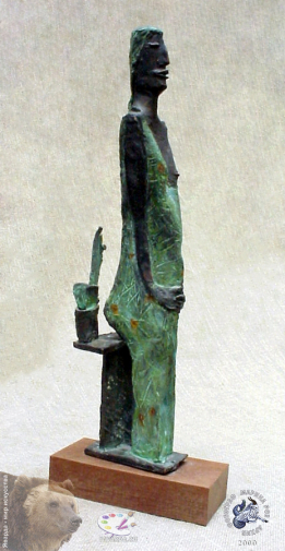 Корнеев Виктор Иванович. Ожидание. Бронза. Авторское собрание.