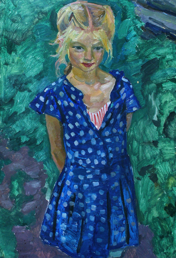 Аврутис Хаим Авраамович (Абрамович). Любка. Картон, масло. 70х50. 1960. Новосибирский государственный художественный музей.