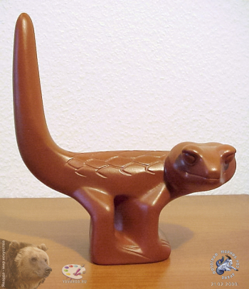 Хохловкин Пётр Викторович. Геккон. Керамика. 1998. Частное собрание.
