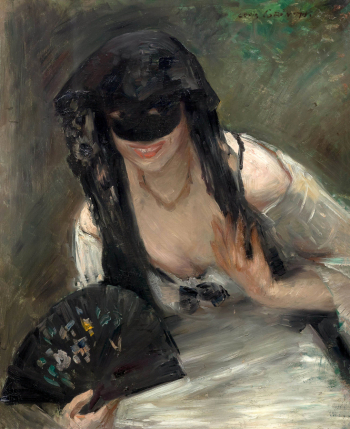 Ловис Коринт. Маска в белом платье. Холст, масло. 78,5х63,5. 1902. Частное собрание.
