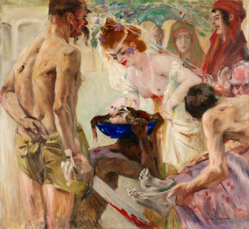 Ловис Коринт. Саломея. Холст, масло. 76,2х83,5. 1899. Гарвардский художественный музей.