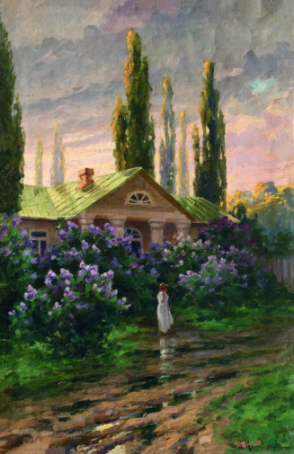 Козловский Владимир Иванович. После грозы. Холст, масло. Частное собрание.