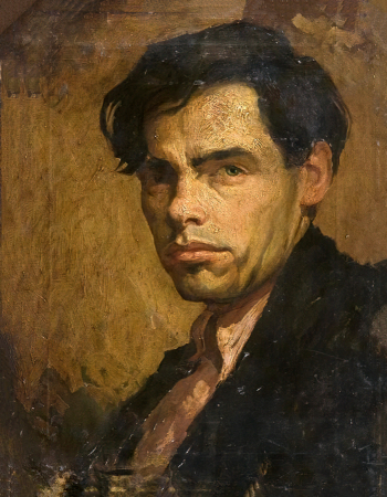 Шепелюк Анатолий Павлович. Автопортрет. Холст, масло. 44,5х34,5. 1935. Научно-исследовательский музей при Российской Академии художеств.