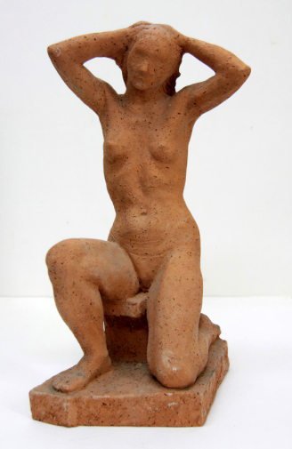 Шалаева Евгения Михайловна. Ню. Керамика. 30,5х16,5х18,5. 1970-е. Мордовский республиканский музей изобразительных искусств имени С.Д.Эрьзи.