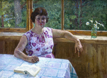 Казанчан Корюн Геворкович. Моя сестра. Холст, масло. 90х120. 1975. Ставропольский краевой музей изобразительных искусств.