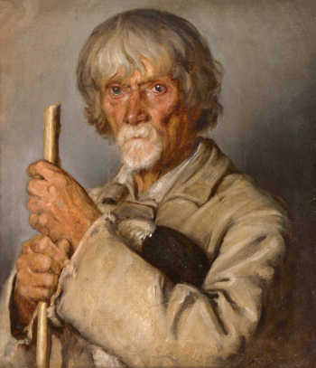 Силиванович Никодим Юрьевич. Пастух из Швенчёниса. Холст, масло. 47,5х40. Литовский художественный музей.