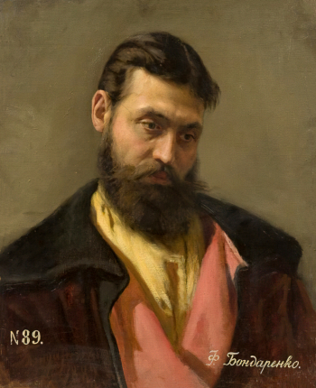 Бондаренко Фома Фёдорович. Мужской портрет. Холст, масло. 60х49,5. 1889. Научно-исследовательский музей при Российской Академии художеств.