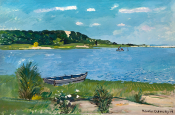 Циковский Николай Степанович. Лонг-Айленд. Картон, гуашь. 37х55. 1948. Государственный музей изобразительных искусств имени А.С.Пушкина.