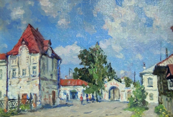 Мочалин Николай Михайлович. Уголок Ветлуги. Масло. 24,5х34,5. 20 век. Ветлужский краеведческий музей.