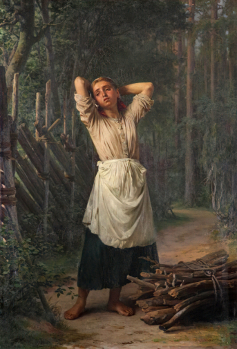 Верещагин Василий Петрович. Усталая. Холст, масло. 140х94. 1883. Пермская государственная художественная галерея.