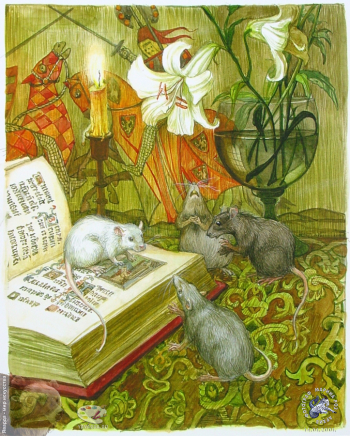 Алёшина Нонна Владимировна. Волшебные сказки Н.Григорьева. Бумага, акварель. 28х34. 2001. Авторское собрание.