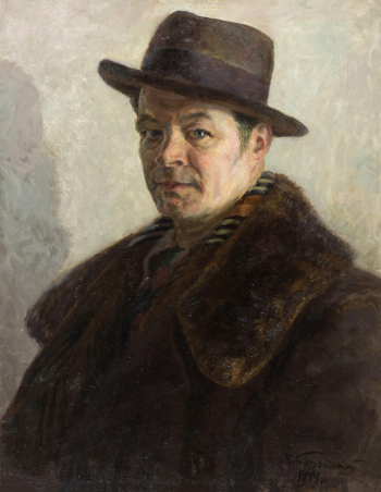 Богородский Фёдор Семёнович. Автопортрет. Холст, масло. 63х49,5. 1944. Нижегородский государственный художественный музей.