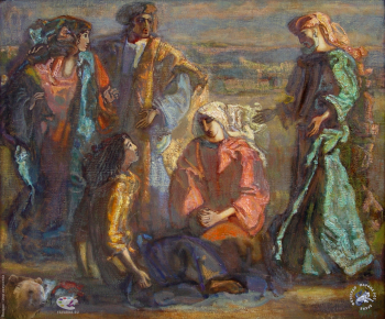 Акритас Альбина Георгиевна. Блудный сын. Холст, масло. 108х149. 2001. Авторское собрание.