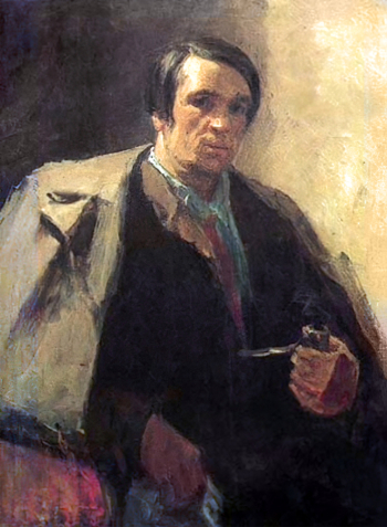 Решетников Фёдор Павлович. Автопортрет. Холст, масло. 71х56,5. 1939. Местонахождение картины неизвестно.