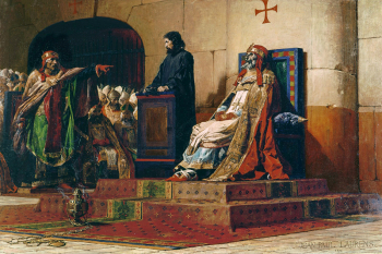 Жан-Поль Лоран. Папа Формоз и Стефан VI (Трупный синод). Холст, масло. 100х152. 1870. Музей изящных искусств (Нант).