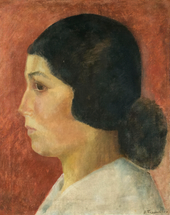 Белаковская Виктория Марковна. Автопортрет. Холст, масло. 66,5х54,5. 1930. Государственный Русский музей.