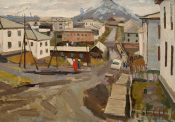 Манаков Борис Александрович. Воркута. Шахта. Холст, масло. 90х64,5. 1964. Национальная галерея Республики Коми.