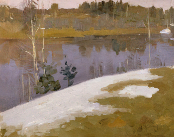 Фокин Николай Михайлович. Озеро. Холст, масло. 28х36. 1900. Краснодарский краевой художественный музей имени Ф.А.Коваленко.