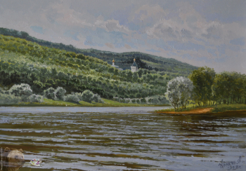 Аникин Алексей Евгеньевич. Вдали от сёл и городов. Холст, масло. 35х50. 2023. Собрание художника.