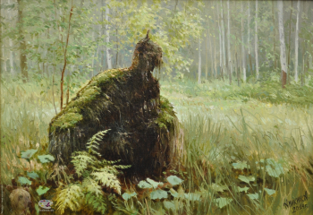 Аникин Алексей Евгеньевич. Лесной домовой. Холст, масло. 35х50. 2014. Собрание художника.