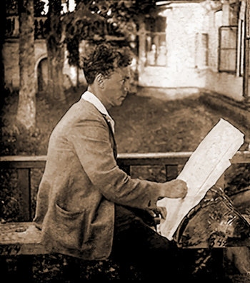 Британишский Лев Романович. Около 1920 года. Неизвестный фотограф. Собрание семьи художника.