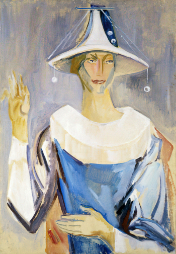 Британишский Лев Романович. Арлекин с колокольчиками. Холст, масло. 86,5х59,5. 1968. Художественная культура Русского Севера.