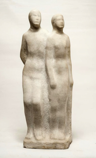 Холина Любовь Михайловна. Белая ночь. Мрамор. 68х29х20. 1983. Государственный Русский музей.
