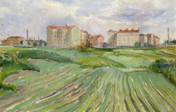 Шур Яков Михайлович. Васильевский остров. Холст, масло. 35х52,4. 1931. Художественная культура Русского Севера.