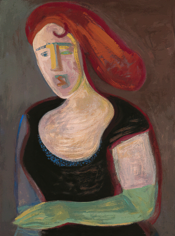 Глебова Татьяна Николаевна. Певица. Картон, темпера. 52х39. 1960. Государственный музей истории Санкт-Петербурга.