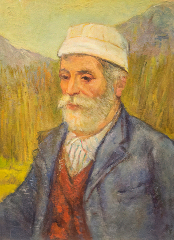 Вербов Михаил Фёдорович. Старец. Картон, масло. 45,5х33,5. 1950-1960. Государственный музей изобразительных искусств Республики Татарстан.