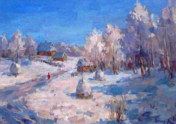 Зимний день в деревне