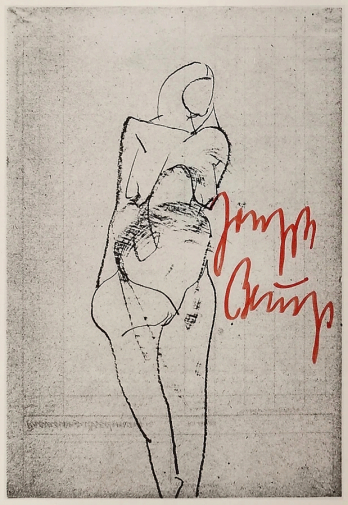 Джозеф Бойс. Обнажённая женщина. Бумага, литография. 21,5х14,5. 1950-е. Частное собрание.