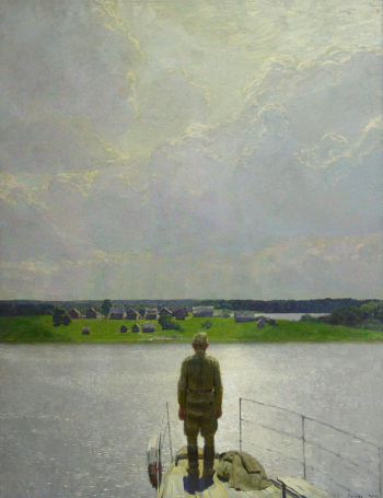 Кугач Михаил Юрьевич. Возвращение. Холст, масло. 205х160. 1969. Государственный музей изобразительных искусств Республики Татарстан.