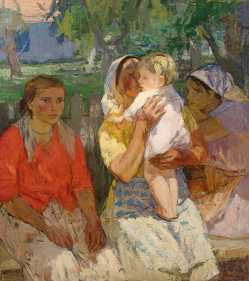 Савченкова Мария Владимировна. Кубанское лето. Холст, масло. 180х160. 1969. Краснодарский краевой художественный музей имени Ф.А.Коваленко.